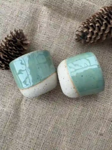 Set 2 cani espresso 100 ml – Menta